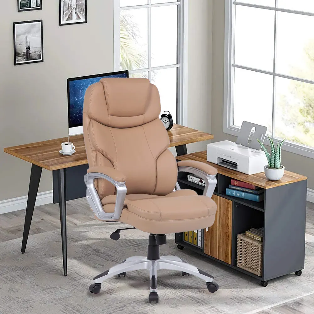 Silla ejecutiva de alta calidad, muebles de oficina, silla Boss, silla de oficina de cuero con respaldo alto