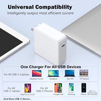 Chargeur USB-C 96W pour MacBook Pro 16, 15, 14, Air 13 pouces, adaptateur d'alimentation pour ordinateur portable Thunderbolt, livré avec un câble USB-C