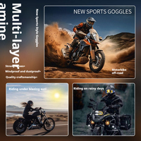 Lunettes de sport anti-buée MX pour moto tout-terrain et ski, idéales pour les activités de plein air, le cyclisme, la pêche et les fêtes sur la plage