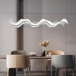 Lámpara de Araña Moderna de Diseño Artístico con Cinta para Restaurante, Lámparas Colgantes Minimalistas de Lujo para Recepción, Iluminación para Salón de Té - Product Image 5