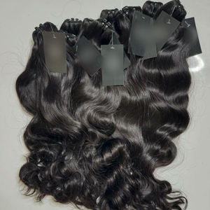 Venditori di capelli mossi birmani birmani vietnamiti, capelli umani grezzi allineati cuticole vietnamite intrecciano ricci vergini non trasformati - Product Image 2