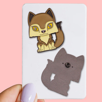 Porte-aiguilles personnalisé pour broderie, support magnétique en émail pour aiguilles de point de croix