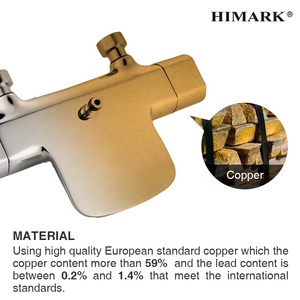 HIMARK rubinetto per doccia moderno in ottone dushadmatur attenugeur douch colonne de douche bagno set di miscelatori per doccia termostatici intelligenti - Product Image 4