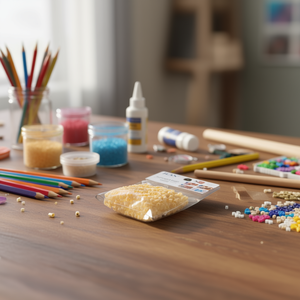 Perline Ilan Art Perler 5x5mm Beige, circa 500 pezzi - Product Image 3