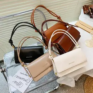 2024 Custom Designer Fashion Women's Bags China Wholesale Ladies Shoulder Small Square Purse Luxury Female Handbag With Letter