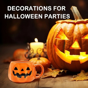 Mug à café citrouille d'Halloween, mugs à café d'automne, cadeau mignon orange pour Thanksgiving et la saison des récoltes - Product Image 6