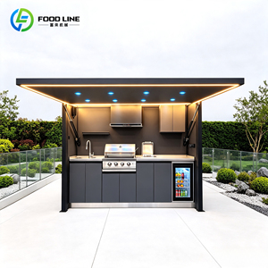 Conjunto Completo de Cocina Exterior con Parrilla de Gas Natural, Barra y Refrigerador para Patio o Cocina al Aire Libre - Product Image 6