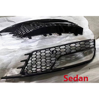Kit Carrosserie Hot Sale : Grille de Phare Antibrouillard et Cache de Phare Antibrouillard ABS pour Audi A3 S3 à RS3 2014-2016 (Berline et Hayon)