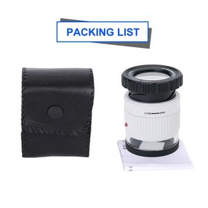 Espejo de Aumento LED 30X con Escala, Espejo Cilíndrico de Metal con Escala, Espejo de Lectura Pequeño para Joyería - Product Image 3