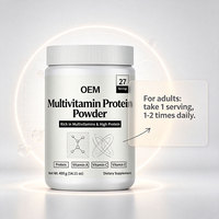 Protéine de soja isolée OEM, protéine de lactosérum en poudre, 400 g, 27 portions, 12,3 g de protéines par portion, sans gluten, complément nutritionnel sportif