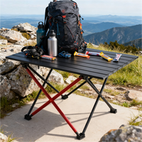Mesa Plegable Portátil con Asa de Transporte Estilo Maletín, Mesas de Exterior para un Fácil Transporte, Stock Limitado