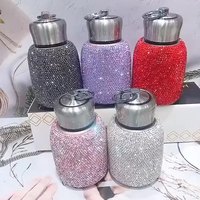 Thermos sous vide pour filles, avec poignée, en cristal, strass, diamant scintillant, en acier inoxydable, grand ventre, créatif, DIY, bricolage, 1 pièce