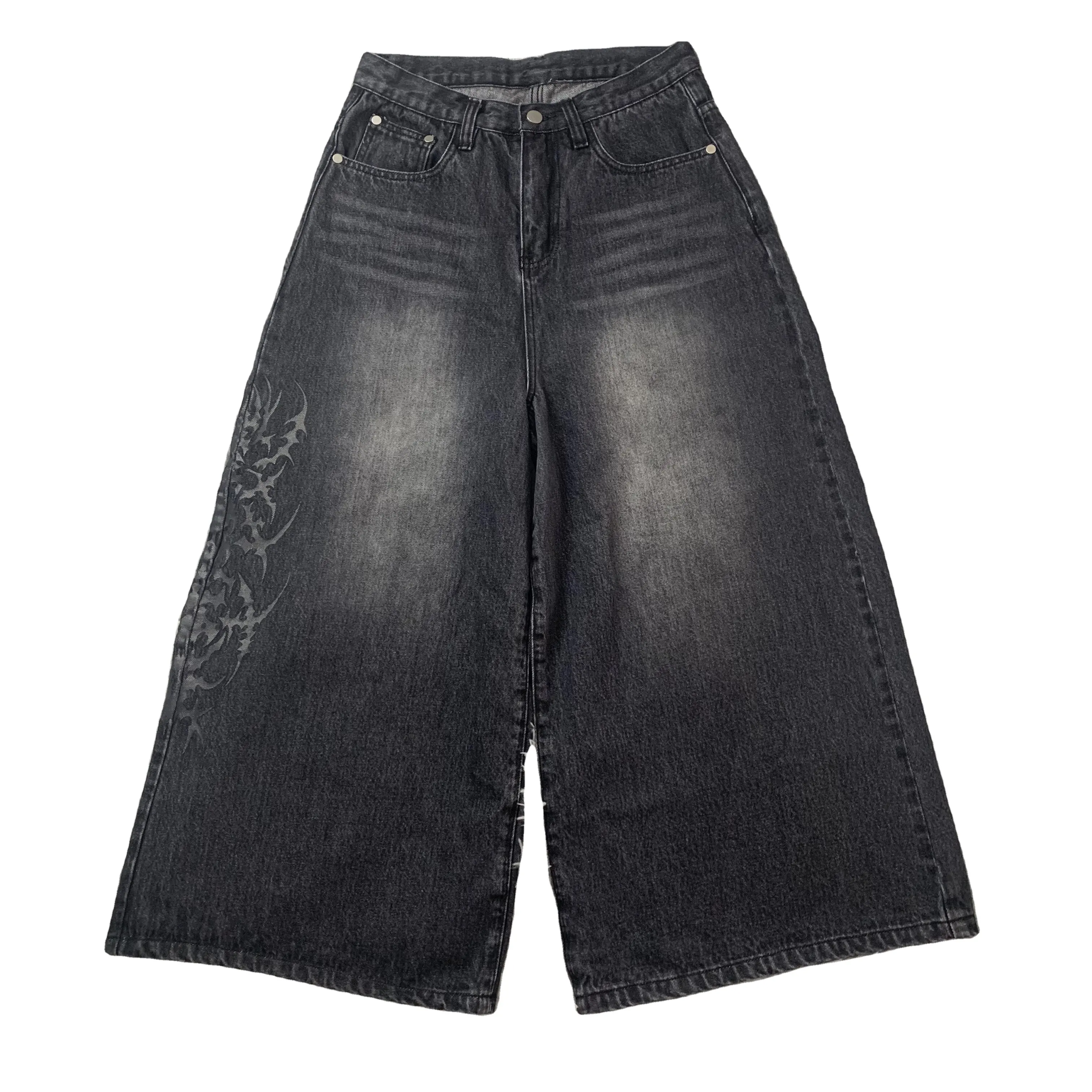 DENIMGUYS Men's Vintage Streetwear Baggy Denim Pants Men Loose Washed Jeans