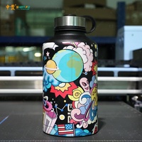 Machine d'impression à jet d'encre UV numérique 3D, ml, pour bouteilles en plastique, gobelets, bouteille en verre, articles pour boissons