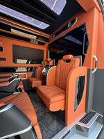 Kit de conversion de luxe pour Mercedes Sprinter, sièges capitaine orange, écran TV motorisé, plafonnier nid d'abeille, configuration 4+2, OEM