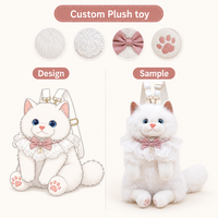 Fabricant de jouets en peluche personnalisés : Créez votre propre marque avec du coton PP à poils longs, des figurines de chat réalistes comme cadeaux d'anniversaire.