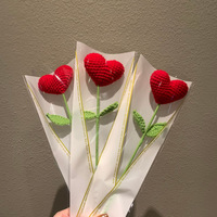 Bouquet de tournesols en crochet fait main en gros pour la fête des Mères, les enseignants, les anniversaires, les cadeaux, la décoration de Noël et de la maison