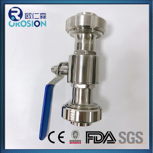 Sản phẩm mới <span class=keywords><strong>2025</strong></span> vệ sinh bóng Van điều khiển bằng tay 3/4 ''304 thép không gỉ 316 trực tiếp Công Đoàn bóng van - Product Image 3