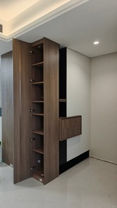 Meuble d'entrée de luxe avec miroir de toilette intégré, banc à chaussures, meuble d'entrée de salon personnalisé - Product Image 5