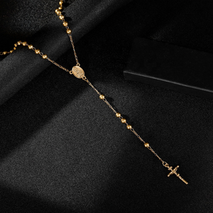 <span class=keywords><strong>Collana</strong></span> <span class=keywords><strong>Rosario</strong></span> Cristiana con Croce di Gesù in Acciaio Inossidabile - Product Image 4