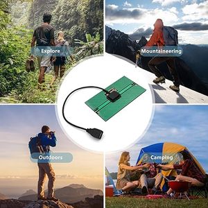 Caricatore Solare Portatile <span class=keywords><strong>Mini</strong></span> 1W 2W 3W <span class=keywords><strong>Flessibile</strong></span> Impermeabile USB 5V 6V per Sopravvivenza all'Aperto Campeggio e Ricarica Telefono - Product Image 4