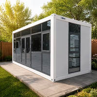 Maison Conteneur Modulaire Préfabriquée Contemporaine à Assembler Soi-même, 20ft 40ft, en Acier, Emballage Plat, Démontable, pour Hôtels et Entrepôts