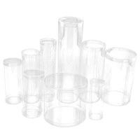 Boîte ronde en plastique de taille personnalisée transparente Boîtes en plastique PET en acétate Cylindre en plastique PVC pliable de nouveau style