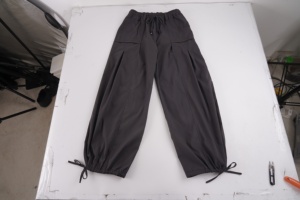 <b>Women</b> American High Street Solid Color Loose <b>Cargo</b> <b>Pants</b> Versatile Autumn Winter New Trend Drawstring Wide <b>Leg</b> <b>Straight</b> Trousers - Product Image 6