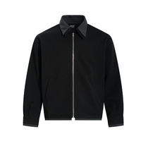 2025 manteau décontracté pour hommes Style de banlieue Simple nouvelle conception de veste de vent d'argent ancien coréen avec col montant Double couche