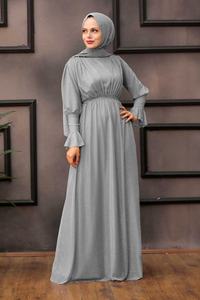Forza motrice Turkish Abaya ultimissimi disegni Abaya Eid Party Islamic Dress Basic abito lungo senza maniche abito musulmano per donna - Product Image 2