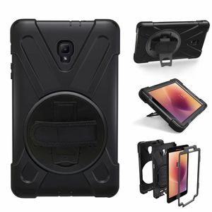 Étui de tablette robuste à trois couches avec support pivotant à 360 degrés/dragonne pour Samsung <span class=keywords><strong>Galaxy</strong></span> <span class=keywords><strong>Tab</strong></span> <span class=keywords><strong>A</strong></span> <span class=keywords><strong>8</strong></span>.0 pouces T380/T385 - Product Image 2
