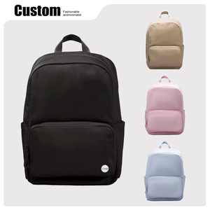 Custom Trendy Brand <b>Lightweight</b> Women's Sports Schoolbag European American Style Waterproof Nylon <b>Backpack</b> 20-35L 14" Laptop - Product Image 1