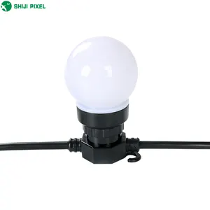 Precio de fábrica 50mm LED bola cadena luz DC12V UCS1903 RGBW color mágico al aire libre jardín Festival Cadena de luz LED disco Luz