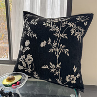 Coussins de style français et antique, imprimés bambou de style chinois, canapés de salon modernes de luxe léger de style américain, coussins lombaires