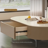 Nouvelles conceptions, design moderne et simple, table basse en bois naturel avec tiroir, meubles de salon, durable et facile à nettoyer