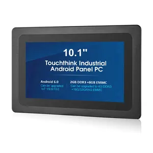 Touchthink ip65 10.1 ''1280*800 एंड्रॉयड 7.0 rk3288/rk3399 industriale गोली सभी में एक पैनल पीसी के साथ बारकोड रीडर