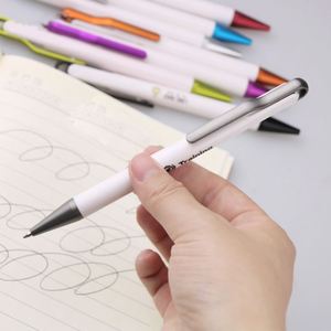 Stylo publicitaire en plastique multicolore avec logo personnalisé, pointe bille 1,0 mm, pour entreprise, vente en gros, nouveauté sportive, largeur d'écriture 1,0 mm - Product Image 3