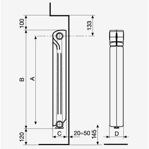 CALIDOR 80 B2 Interior Accesorios 600/80 10 Elementos Radiador - Product Image 4