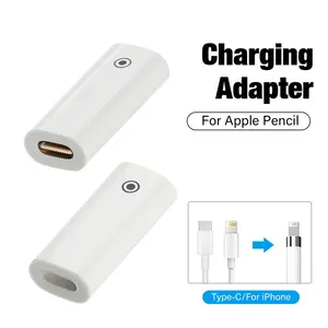 Connector Charger for Apple Pencil Adapter Charging USB C Cable Cord for Apple iPad Pro Pencil Easy Charge Charger Accessories