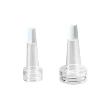 Bouchons compte-gouttes transparents en PVC plastique de 13 mm et 20 mm pour flacons cosmétiques à sertir