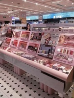 M & S High End Custom Made Pink LED-Beleuchtung Kosmetik vitrine für Store Interior Design und kunden spezifische Dekorations ideen