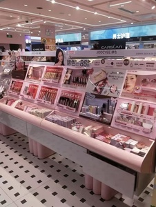 M & S Vitrine cosmétique à éclairage LED rose haut de gamme <span class=keywords><strong>sur</strong></span> <span class=keywords><strong>mesure</strong></span> pour la décoration intérieure des magasins et idées de décoration personnalisées - Product Image 3