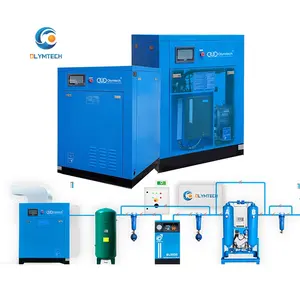 7.5kw 15kw 22kw 37kw risparmio energetico prezzo basso compressore d'aria a vite stabile a basso rumore compressori industriali