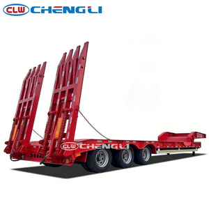 Semirremolque <span class=keywords><strong>de</strong></span> Plataforma Baja <span class=keywords><strong>de</strong></span> 3 Ejes y 40 Pies SINOTRUK para Trabajo Pesado, Viga Reforzada, Carga Útil <span class=keywords><strong>de</strong></span> 60000 kg, Equipo Pesado para Obras <span class=keywords><strong>de</strong></span> Construcción - Product Image 6