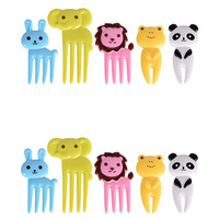 Keuken Plastic Fruitvorken Kawaii Design Pp Food Picks Gevulde Bento Lunchboxen Met Decoratieve Vorken