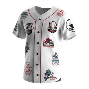 เสื้อเบสบอลน้ำหนักเบาประสิทธิภาพสูง แบบสั่งทำพิเศษสำหรับทีม สำหรับการแข่งขันและการฝึกซ้อม เสื้อซอฟต์บอล - Product Image 1