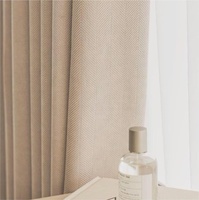 Rideaux de style naturel en tissu textile personnalisé, rideaux en lin pur texturé pour salon et chambre à coucher