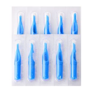 Embouts d'aiguilles de tatouage jetables en plastique bleu, plusieurs tailles de buses pour machine à tatouer, accessoires PMU - Product Image 2