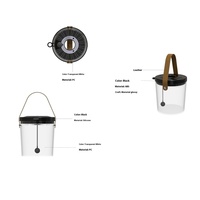 Lampe LED portable de type C pour aquarium, en plastique écologique, design tendance blanc/jaune, pour usage domestique et extérieur, éducative et ludique