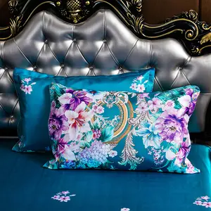 Giường Đôi Giường Đơn Lớn Linen Bán Buôn Trang Chủ Dệt May Chất Lượng Cao Durable Silk Hotel Bed Linen